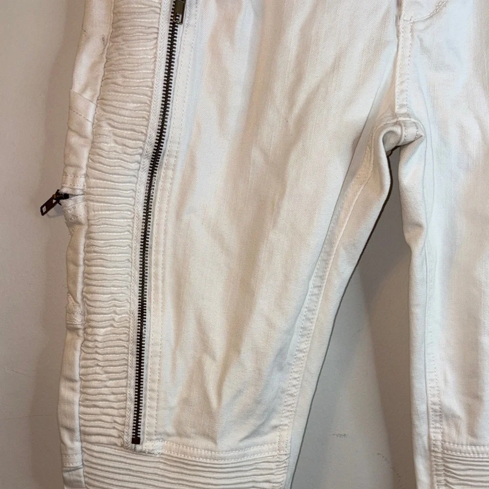 Black Premium Men's White Skinny Flex Jeans Size 32 / 34 #115 🏷️ - Picture 4 of 16